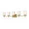 Z-Lite Grayson Vanity, 5-Light, 40 In.W x 5.75 In.L x 8.5 In.H, Modern Gold/Clear + Etched Opal 1949-5V-MGLD - alternate 1